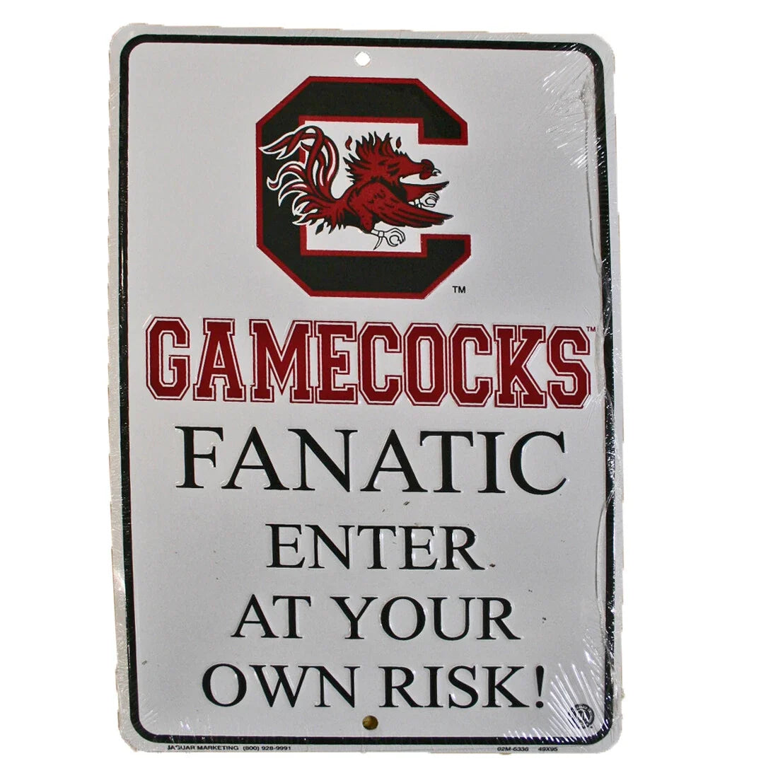 Fanatic Sign for South Carolina Gamecocks (12" x 8")
