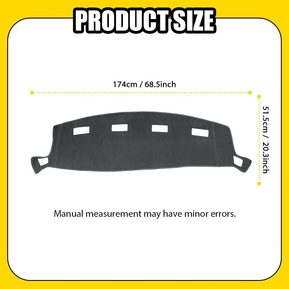 Dashboard Mat Pad Cover for Dodge Ram 1500 2500 3500 (2002–2008)