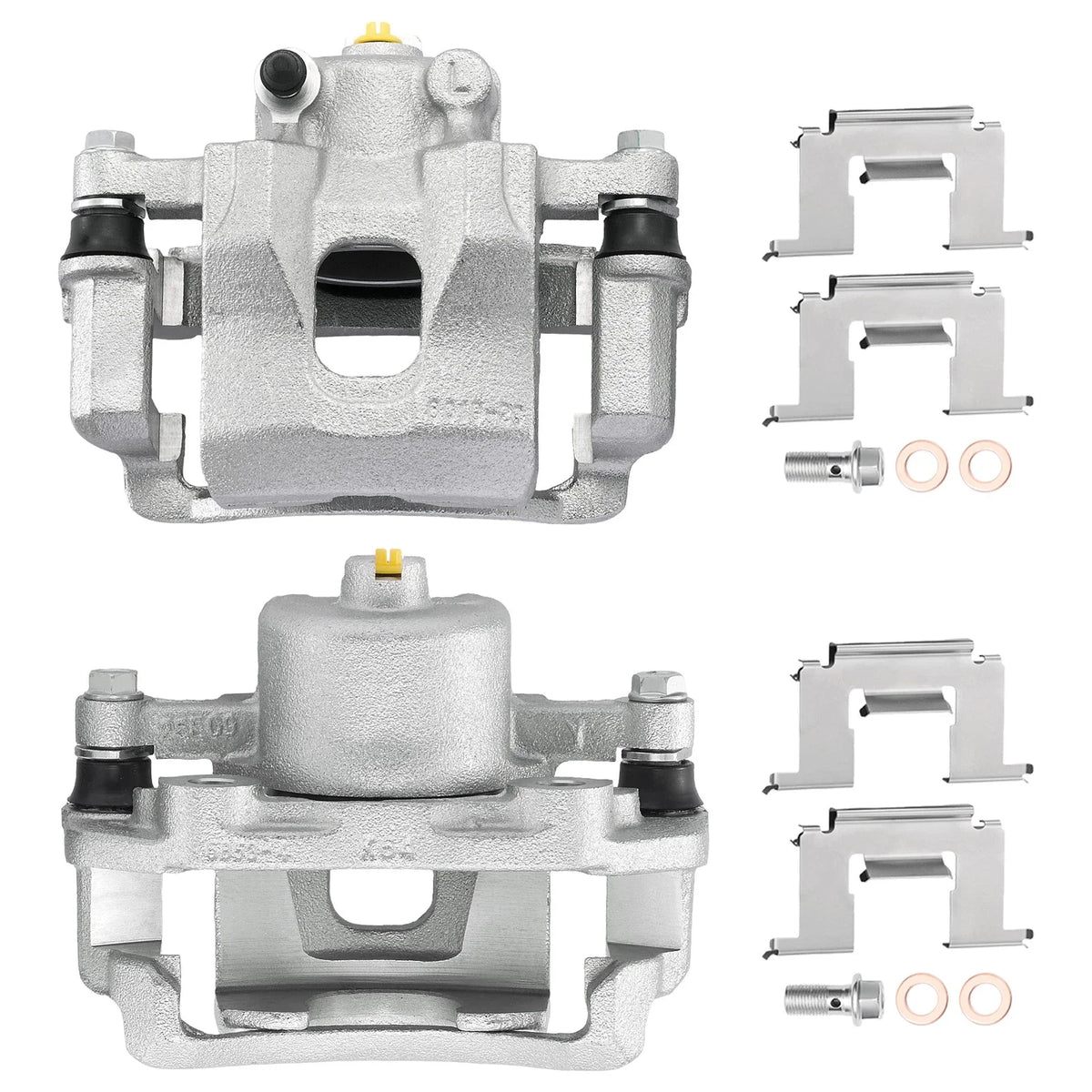 Pair Front Brake Calipers with Bracket for Nissan Multi 1986–1988