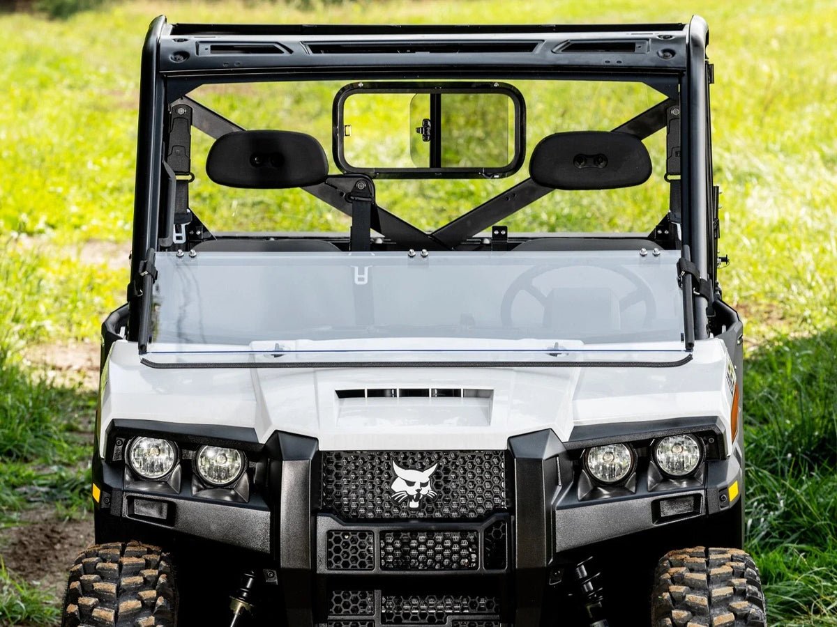 Scratch Resistant Windshield, Flip Down for Bobcat UV34 (2018-2023)
