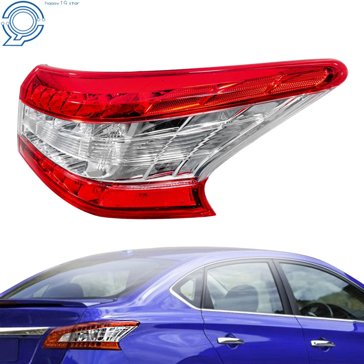Right Rear Outer Tail Light for Nissan Sentra (2013–2015)
