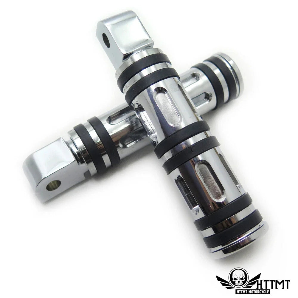 Chrome Edge Cut Footpegs (2002-2009) for Yamaha Road Star Warrior