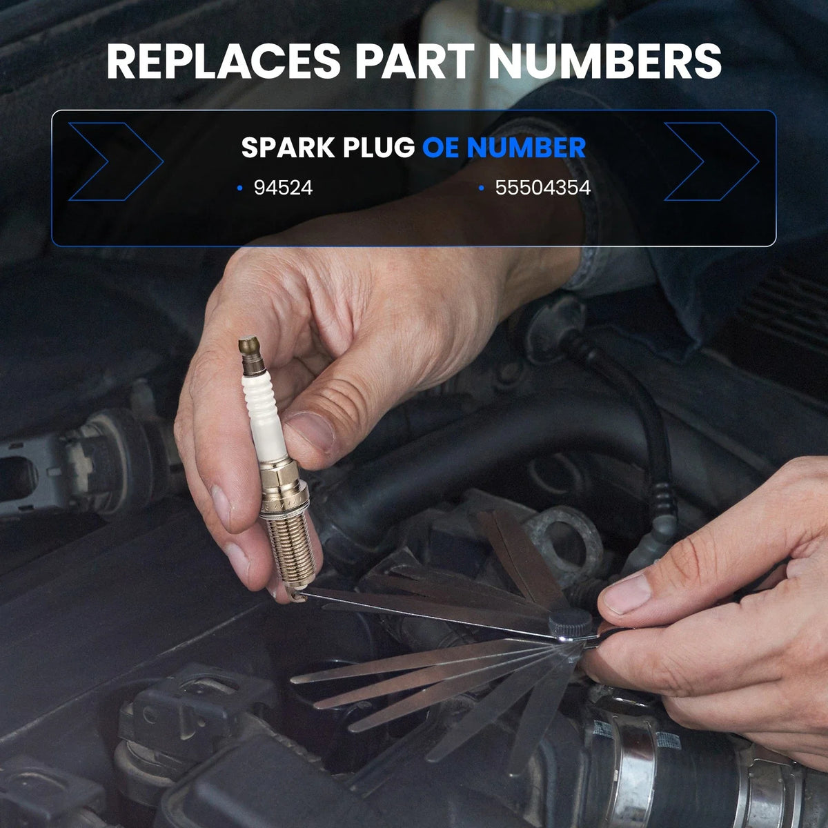 4-Pack Ceramic Iridium Spark Plugs for Buick Envision (2021-2023) 94524