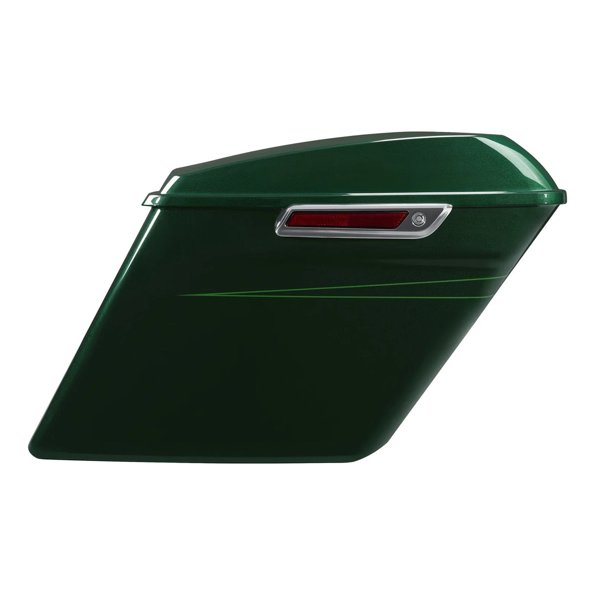 5" Stretched Saddlebags for Harley Street Glide (2014–2025) - Deep Jade Pearl