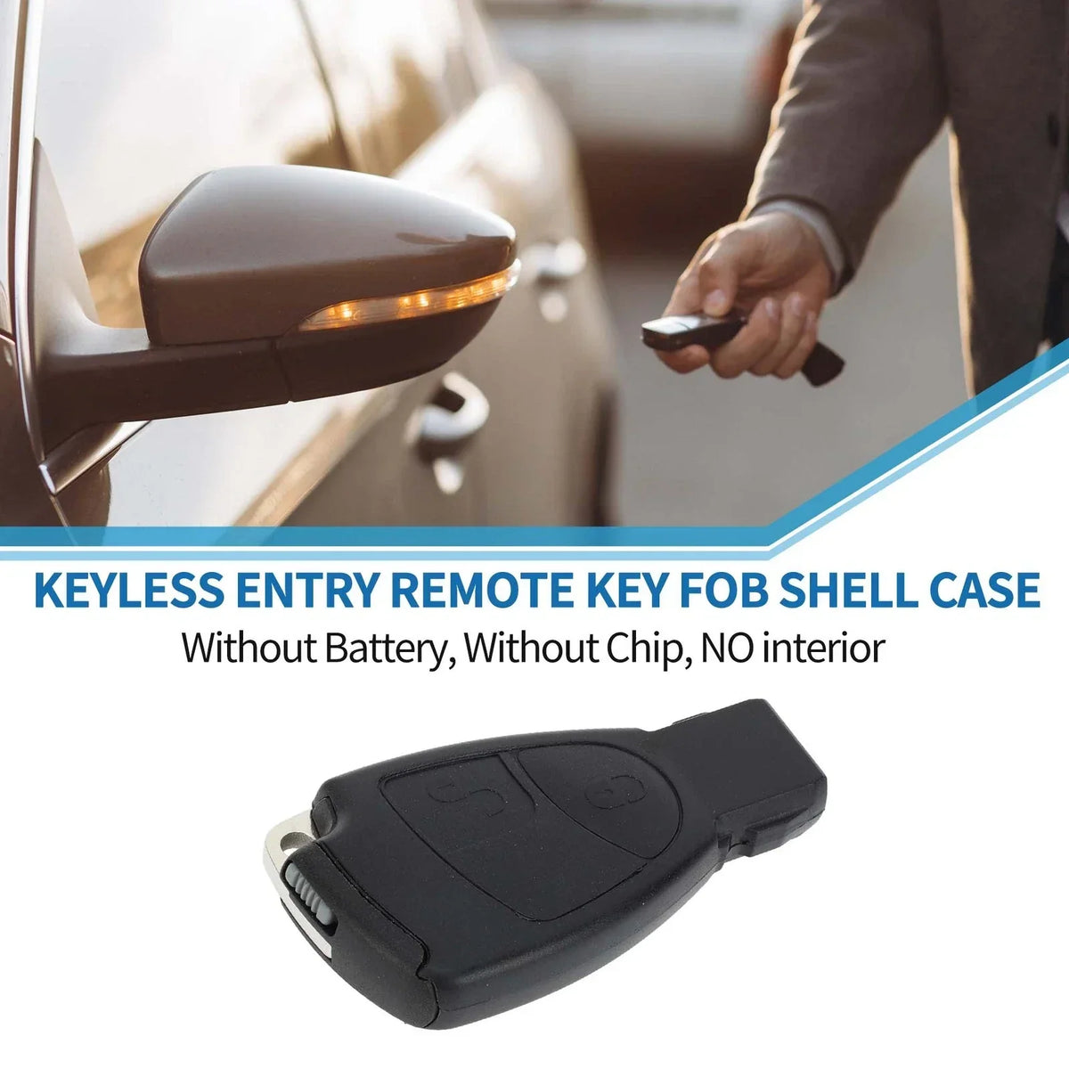 Keyless Entry Remote Case for Mercedes-Benz C Class (2001-2007)