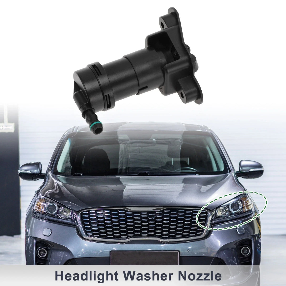 Front Driver Side Headlight Washer Nozzle for Audi A4 (2002–2008) No. 8E0955101G
