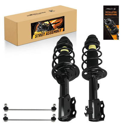 Front Struts and Sway Bar Assembly Kit for Toyota Yaris Sedan 2006-2011