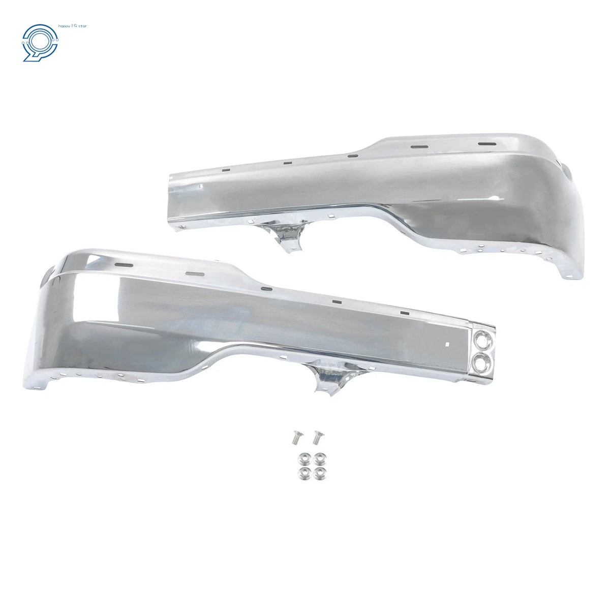 Chrome Split Front Bumper for Yukon 2000-2006 & Sierra 1500 1999-2002