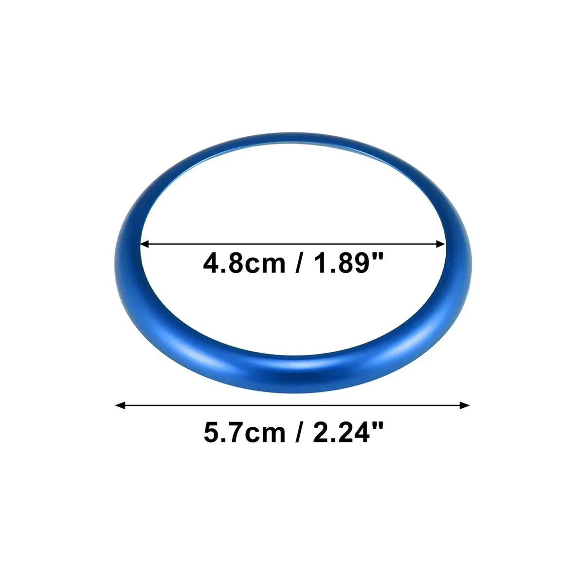 Multimedia Knob Ring for BMW X3 - Blue Aluminum Alloy