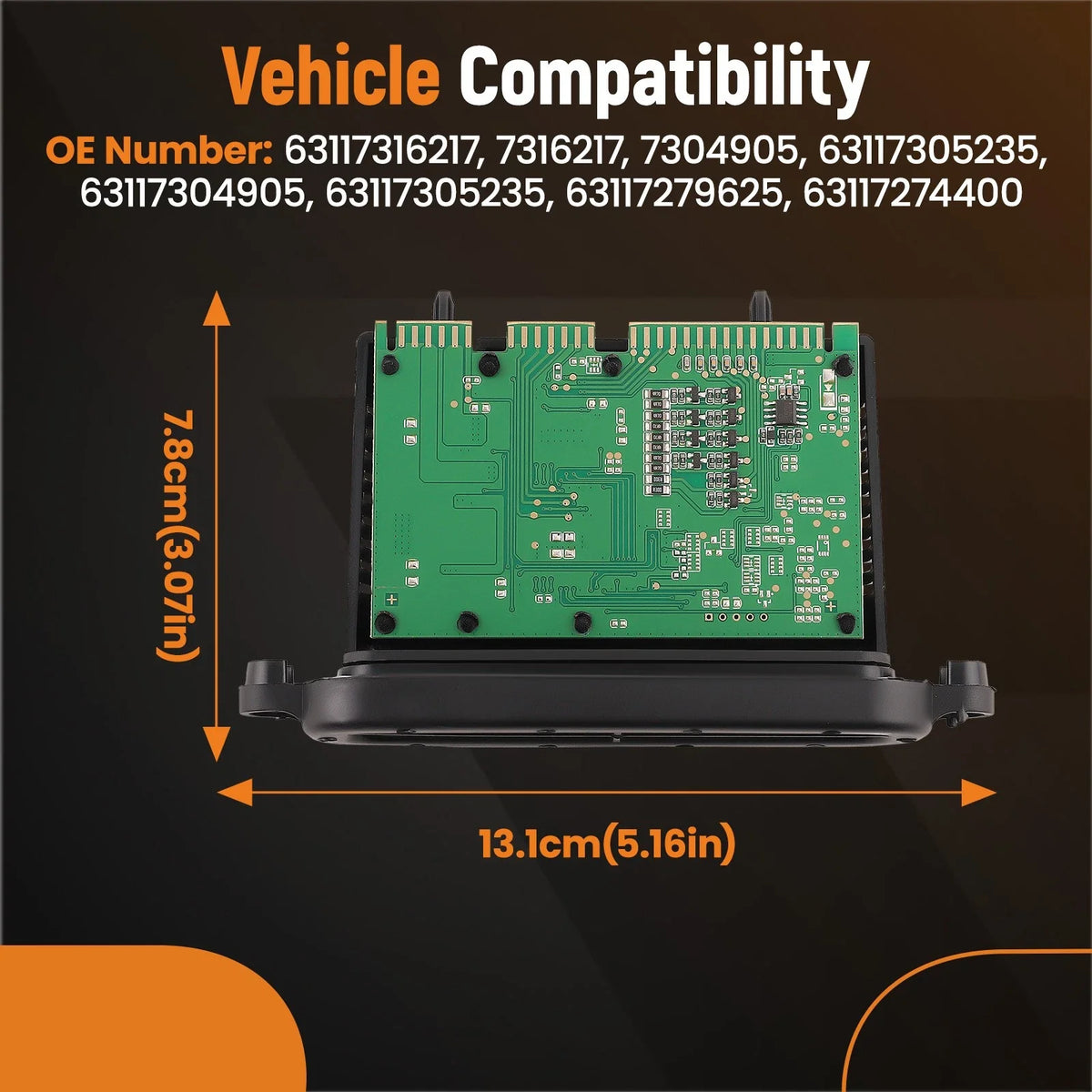 Control Module TMS 63117316217 for 535i F10 F07 (2009-2017)