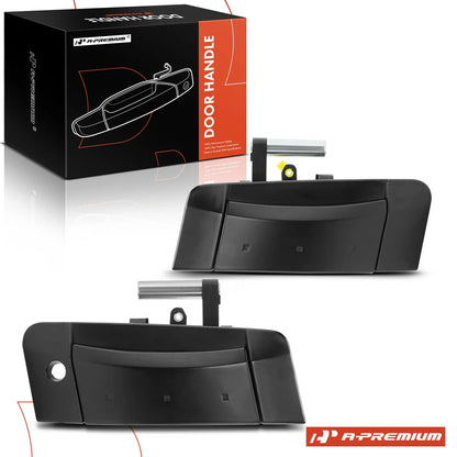 2X Front Smooth Black Exterior Door Handle for Nissan 350Z (2003–2009)