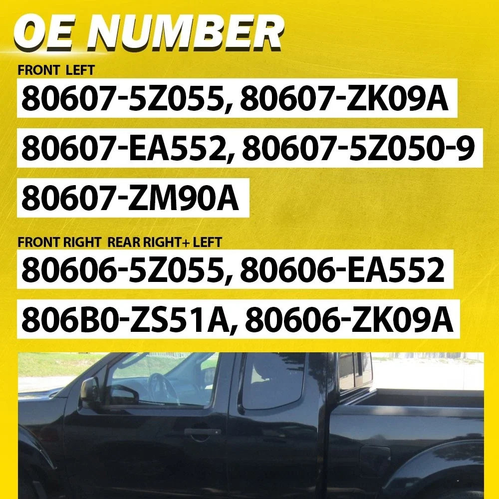 4Pcs Outside Door Handle Set for Nissan Frontier (2005–2008) EPY