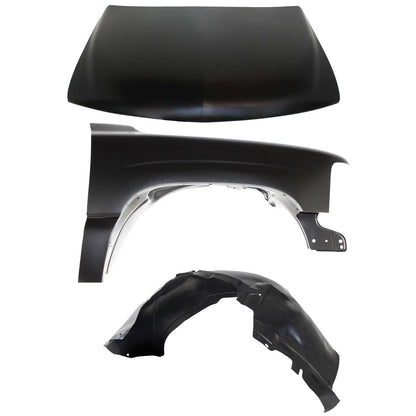 Hood Kit for 2000-2006 Chevrolet Suburban Silverado, Left Fender & Liner