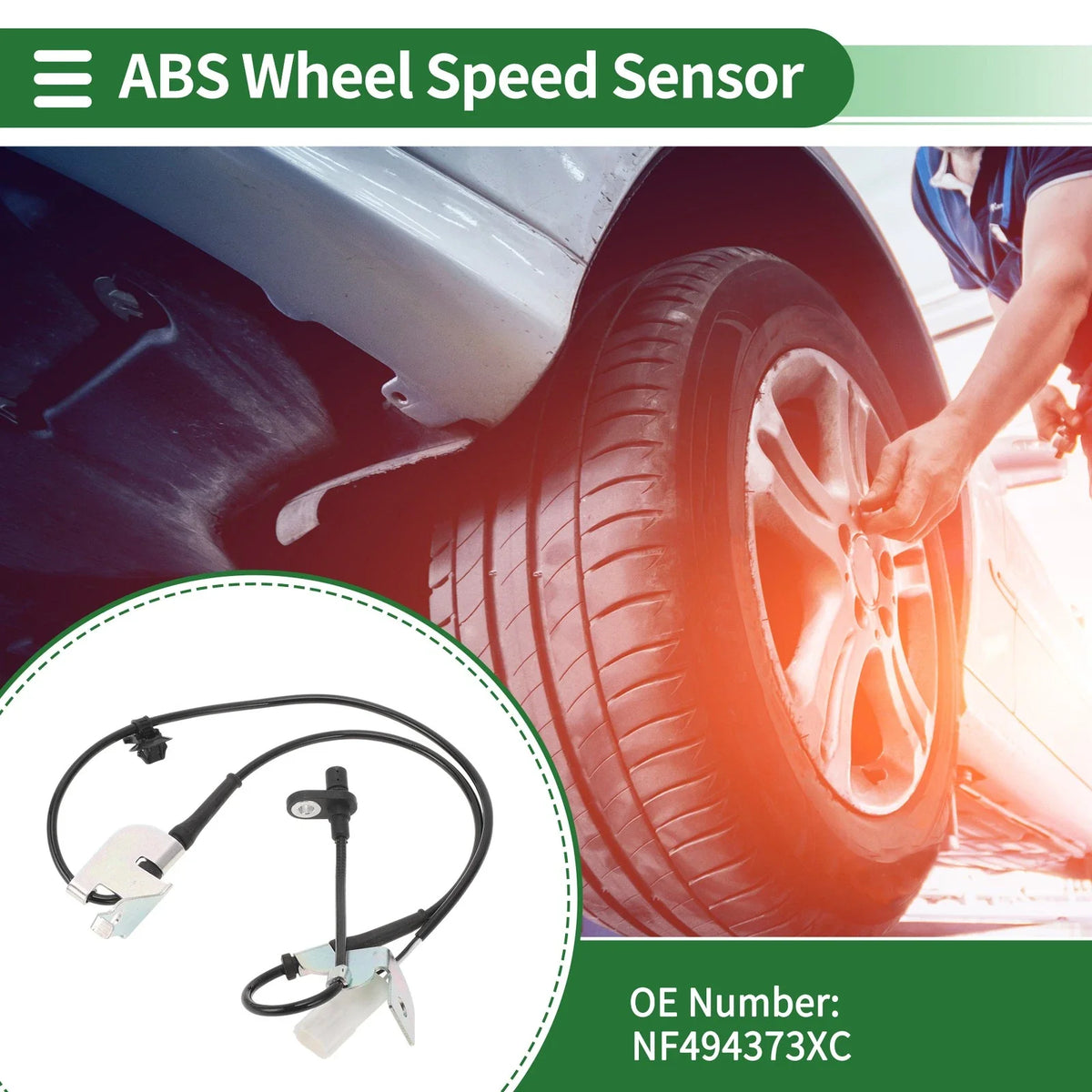 ABS Wheel Speed Sensor NF494373XC for Mazda MX-5 (2006–2015) Front Left