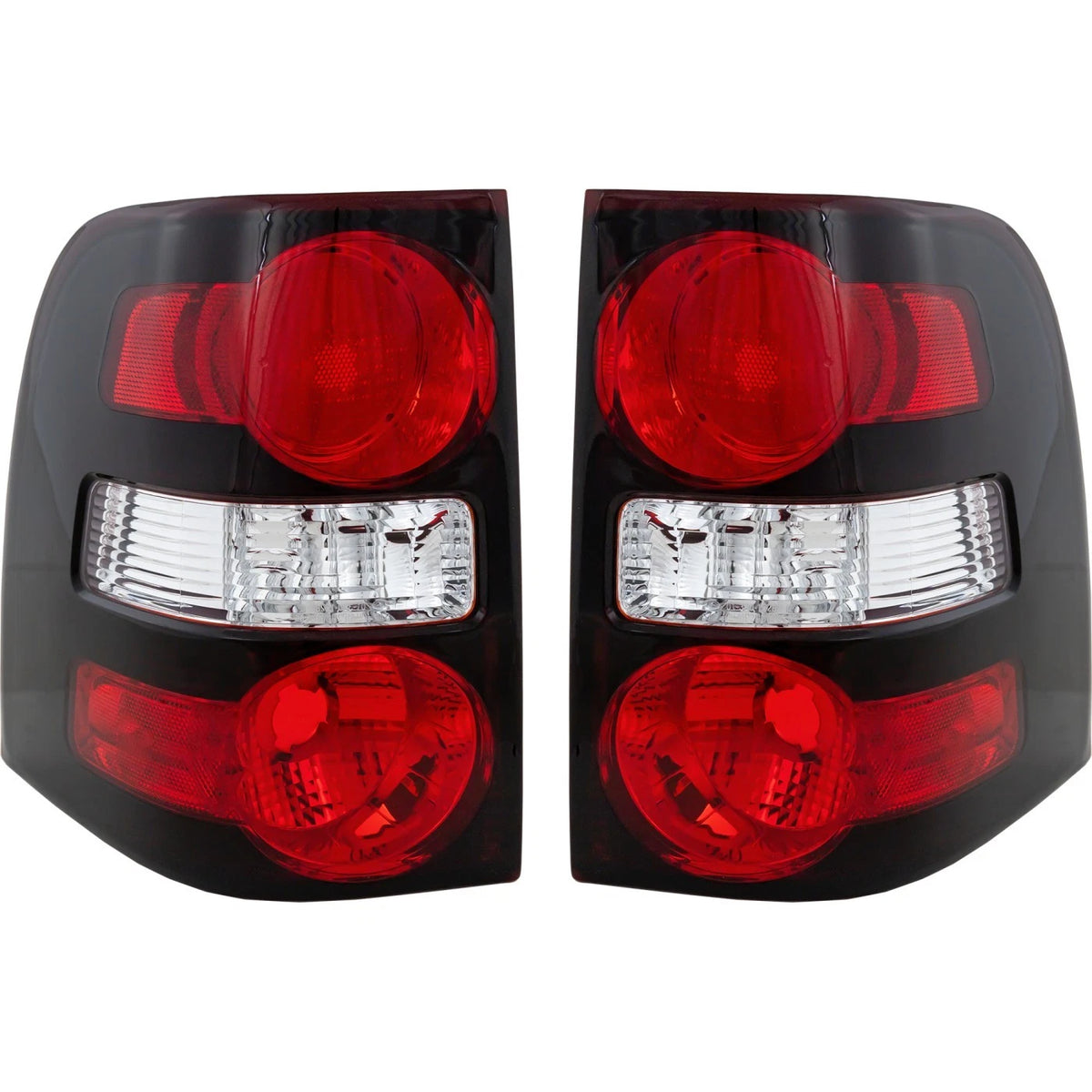 Halogen Tail Light Set of 2 for Ford Explorer (2006–2010) Clear Red Lens