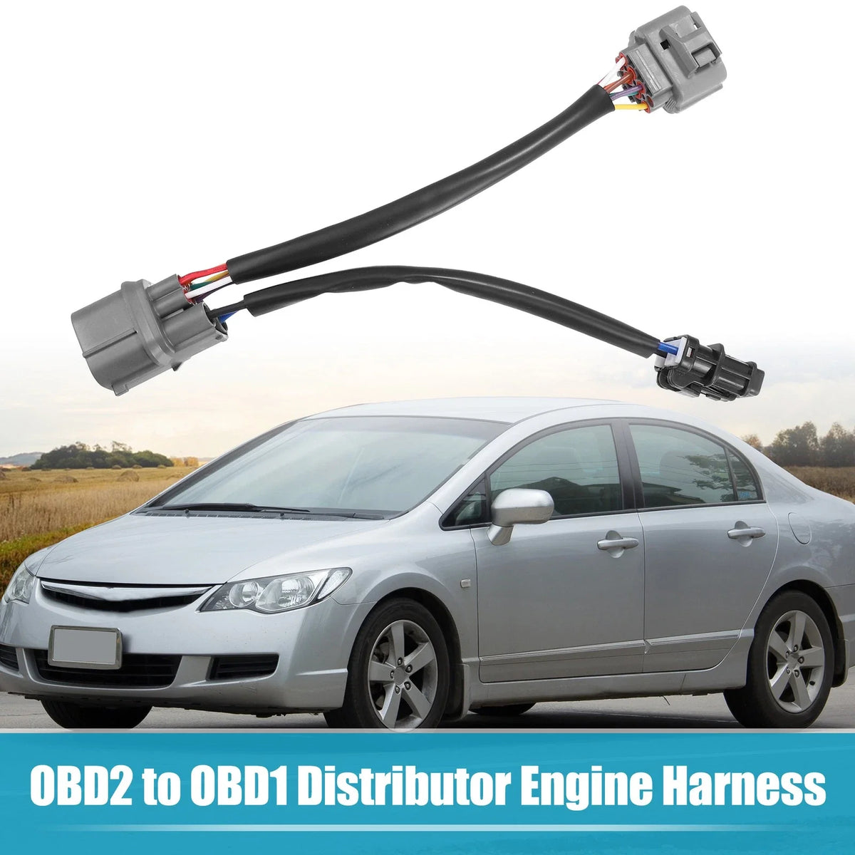 10 Pin OBD2 to OBD1 Distributor Adapter for Honda Civic (1996–1998)