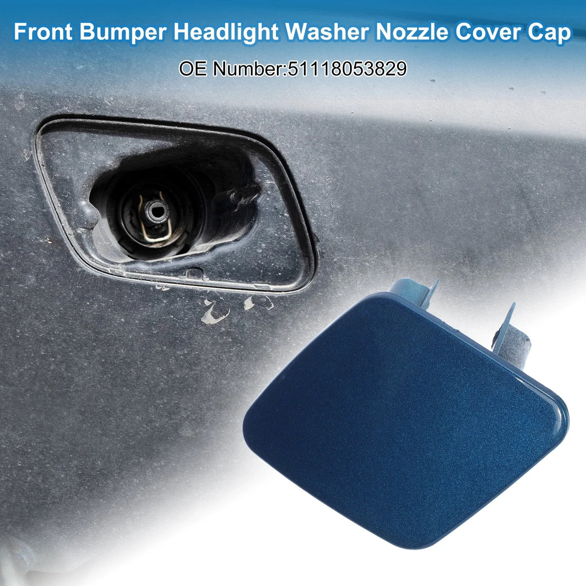 Front Left Headlight Washer Nozzle Cover Cap for BMW 1 Series (2012–2019)