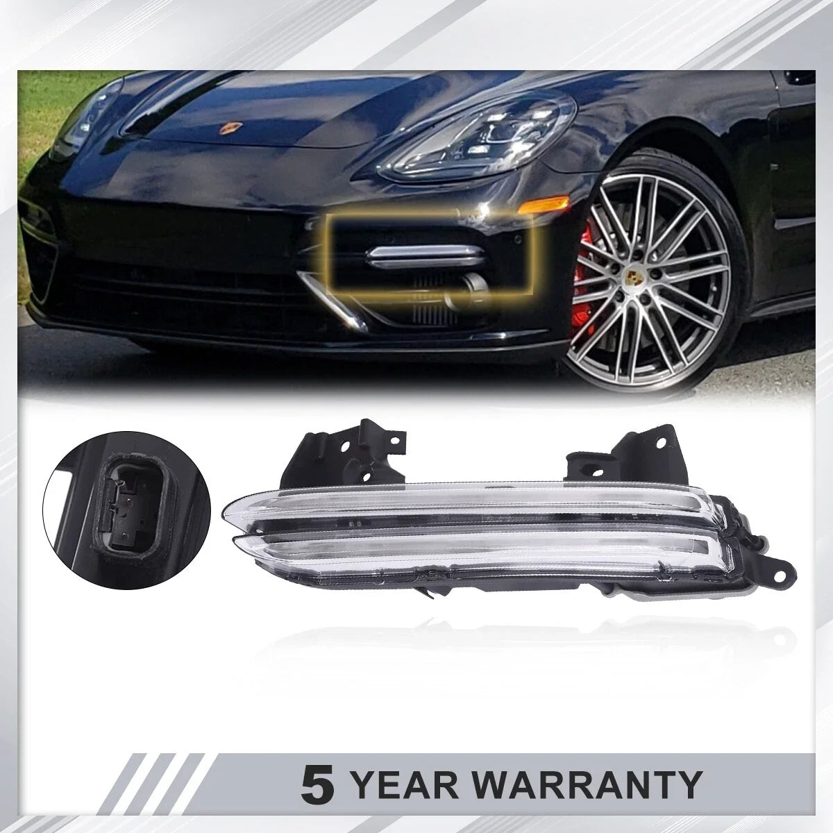 Front Left LED Daytime Running Light Fog Lamp for Porsche Panamera (2014–2016)