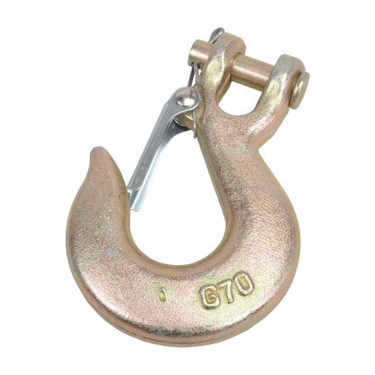 8Pcs Clevis Slip Hook 3/8" for G70 (Heavy Duty, Safety Latch)