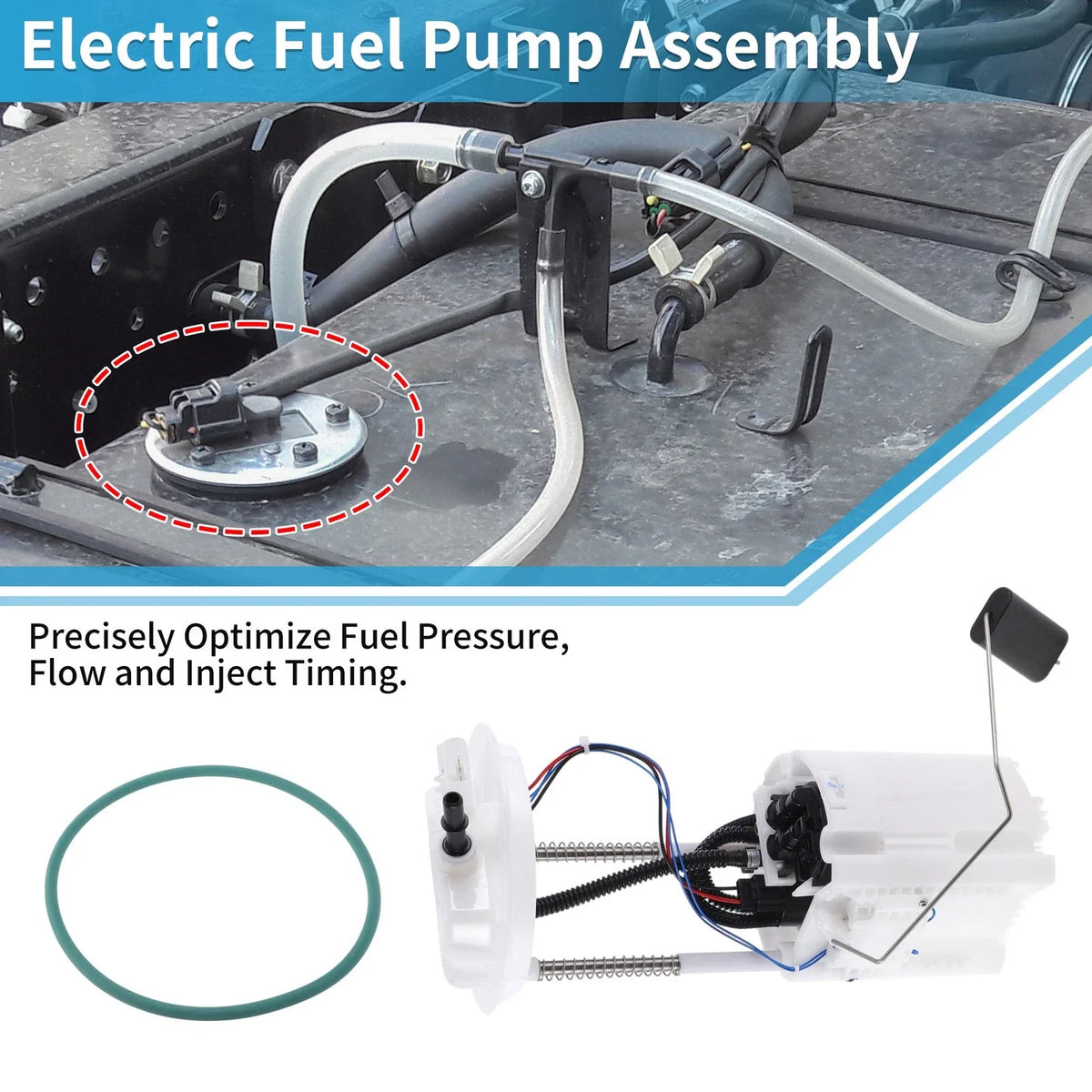 Electric Fuel Pump Assembly No.E7219M for Dodge Nitro, Jeep Liberty (2007–2011)