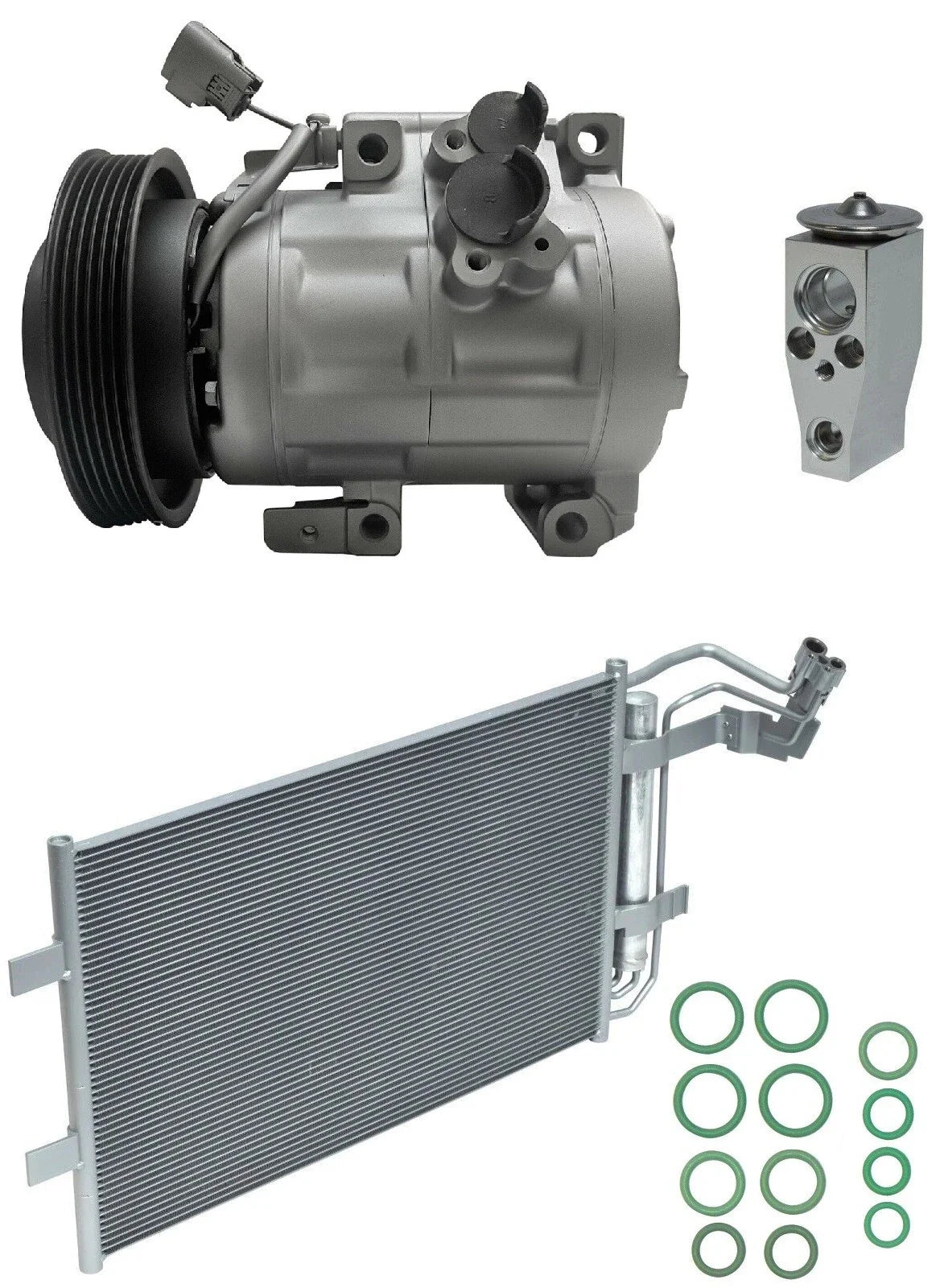 AC Compressor Kit With Condenser for Mazda 5 2.5L (2012–2012)
