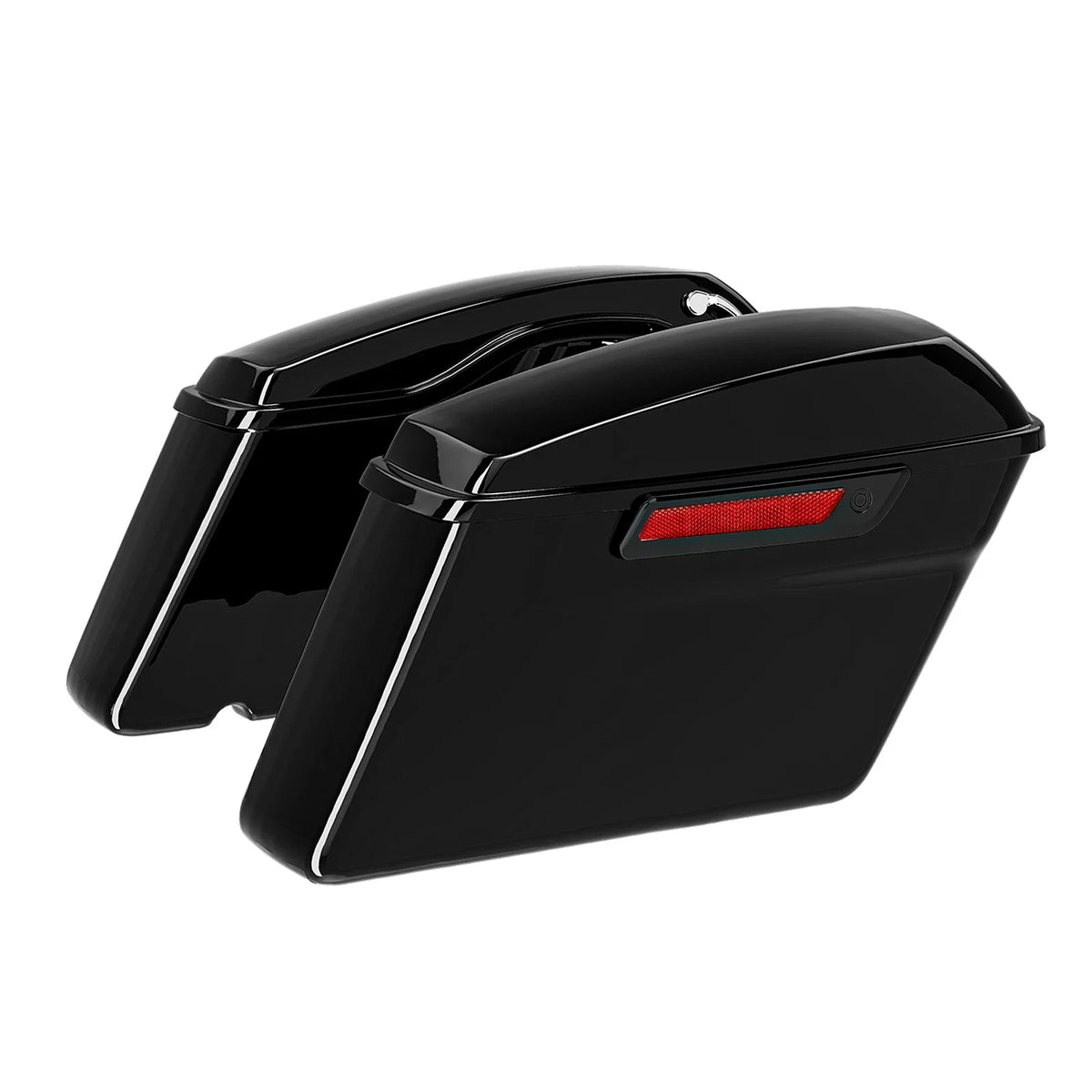 Hard Saddlebags & Chrome Bracket Kit for Harley Softail 2000-2023