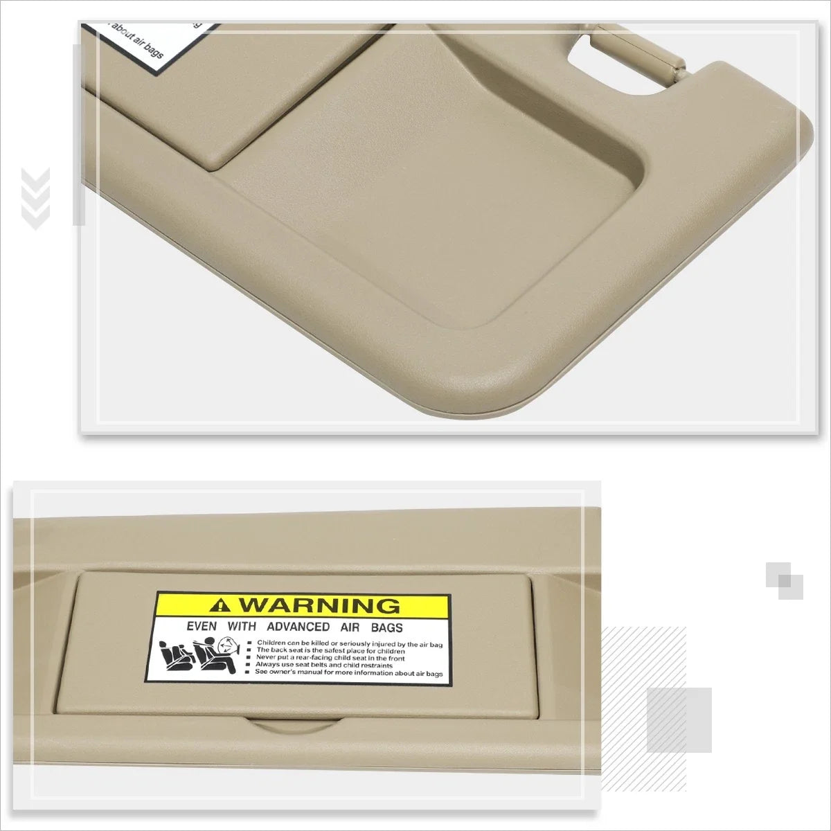OE Style Driver Side Sun Visor for Honda Civic (2006-2011)