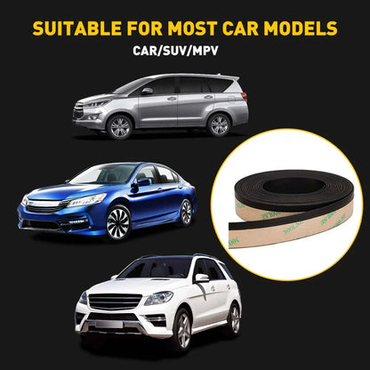 13FT Rubber Window Glass Seal for Car Side Doors - Universal Fit