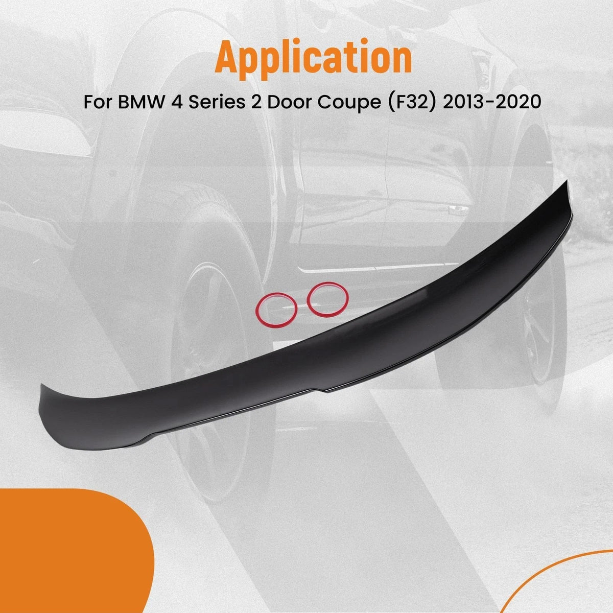 ABS Plastic Rear Trunk Spoiler for BMW F32 4 Series (2013–2020) PSM Style