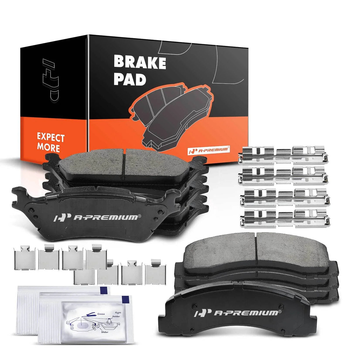 8x Ceramic Brake Pads for Ford F-150 (2012–2015)