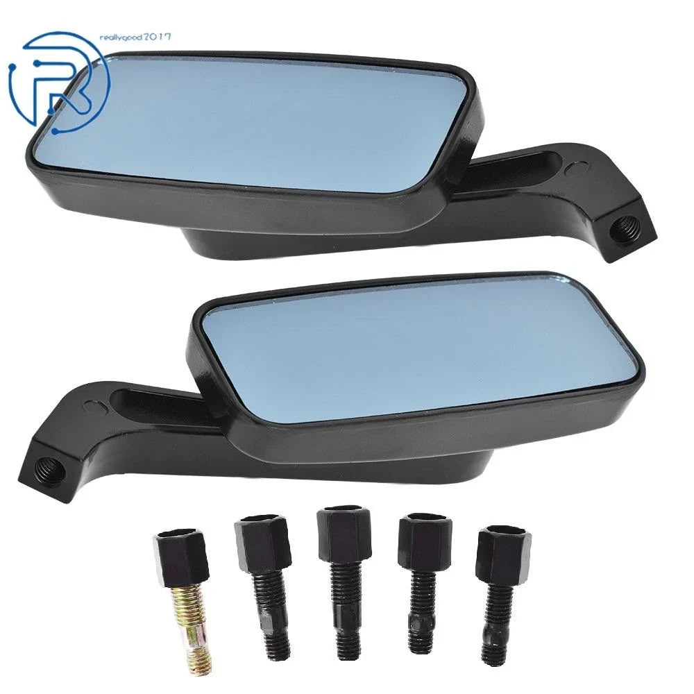 Short Stem Black Rearview Mirrors for Dyna/Iron 883 (2004–2023)