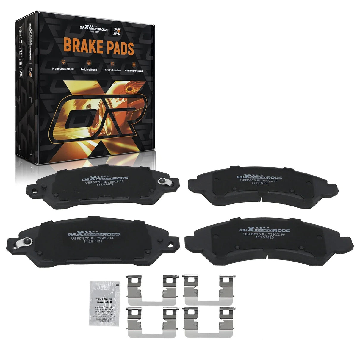 Front Brake Pads Kit for Cadillac Escalade/XTS (2007–2020)