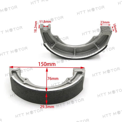 Brake Shoes for Suzuki Eiger Boulevard GN400T GS550L 1978-1985