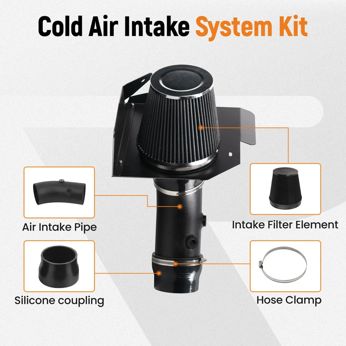 Power Cold Air Intake System for 6.4L V8 Dodge Challenger (2012-2023)