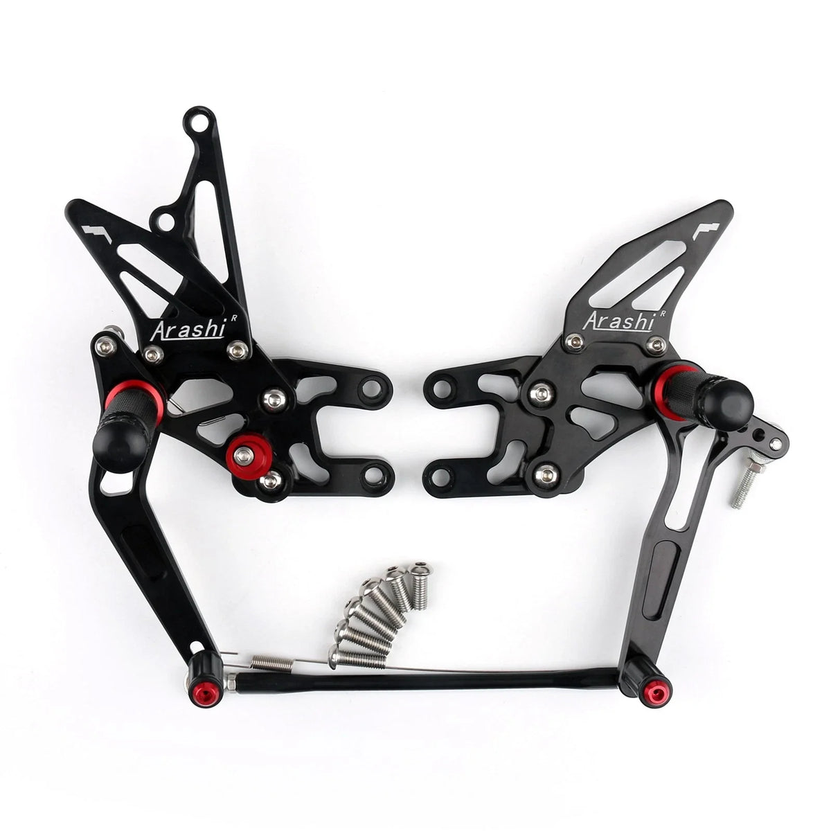 Rearset in Black for Kawasaki ZX10R (2004–2005)