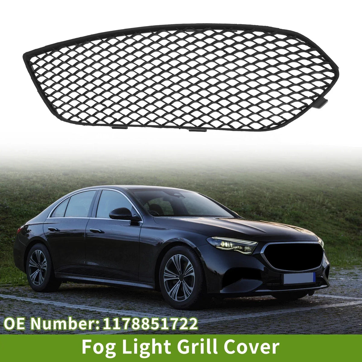 Left Front Fog Light Grill for Mercedes Benz CLA250 (2014-2016)