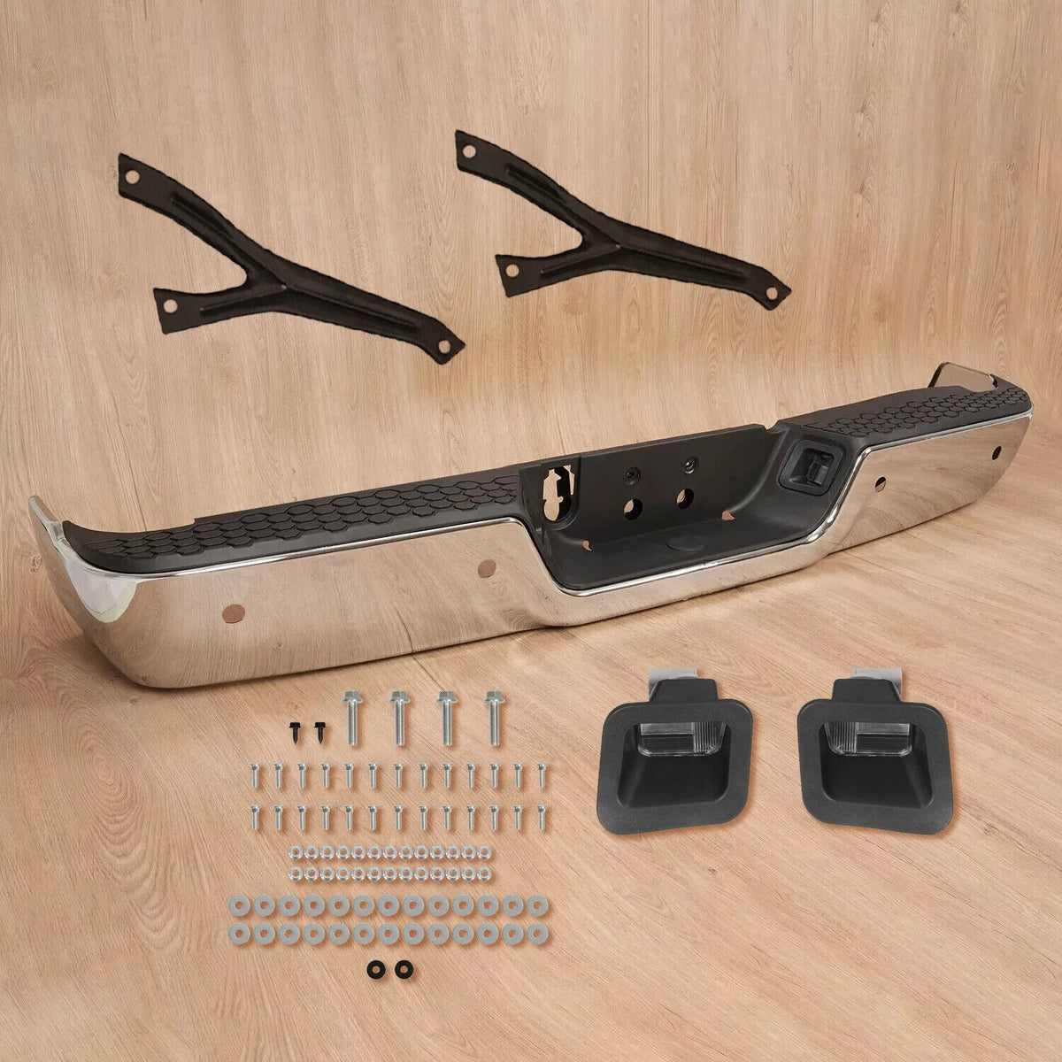 Chrome Rear Bumper for 2009-2018 Ram 1500, 2010-2012 2500/3500