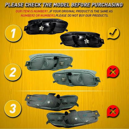 2pcs Rear Bumper Reflector Light w/ Bulbs for Lexus RX400h RX350 RX330 (2004–2009)