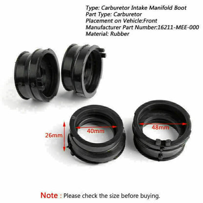 Rubber Intake Carburetor Boots for Honda CBR 600RR (2003–2006) T9