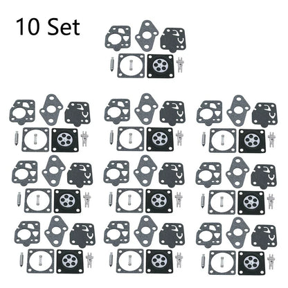 10x Carburetor Gasket Kit for Kawasaki TG20 TG24 TG25 TG33 TD24 TD25 TD33