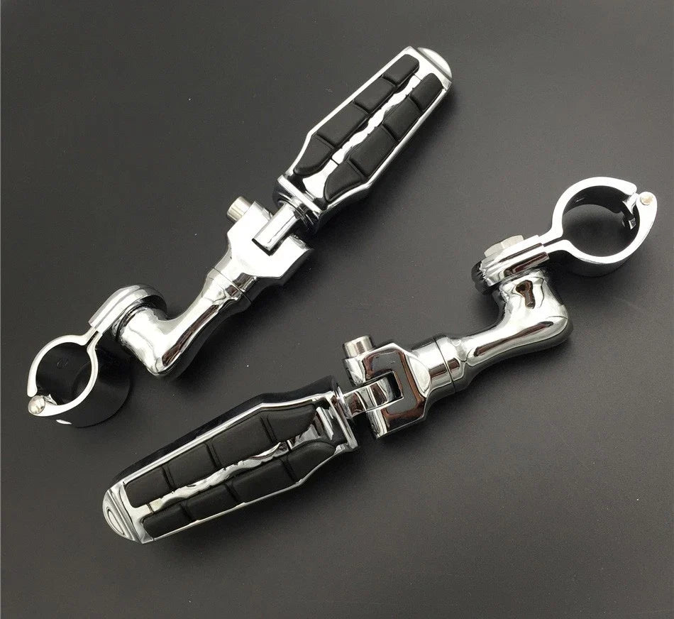 Foot Peg 1" Chrome for Honda Valkyrie GoldWing VTX1300 Shadow 2001-2010