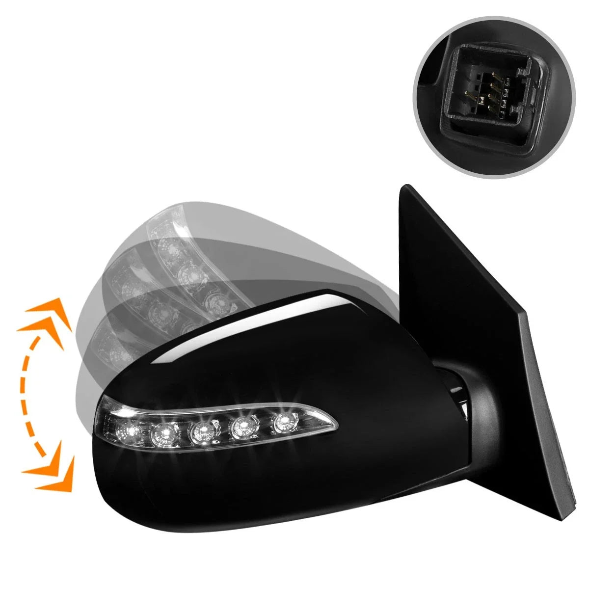 Side Rear View Mirror with Power Turn Signal for Hyundai Tucson 2010-2015