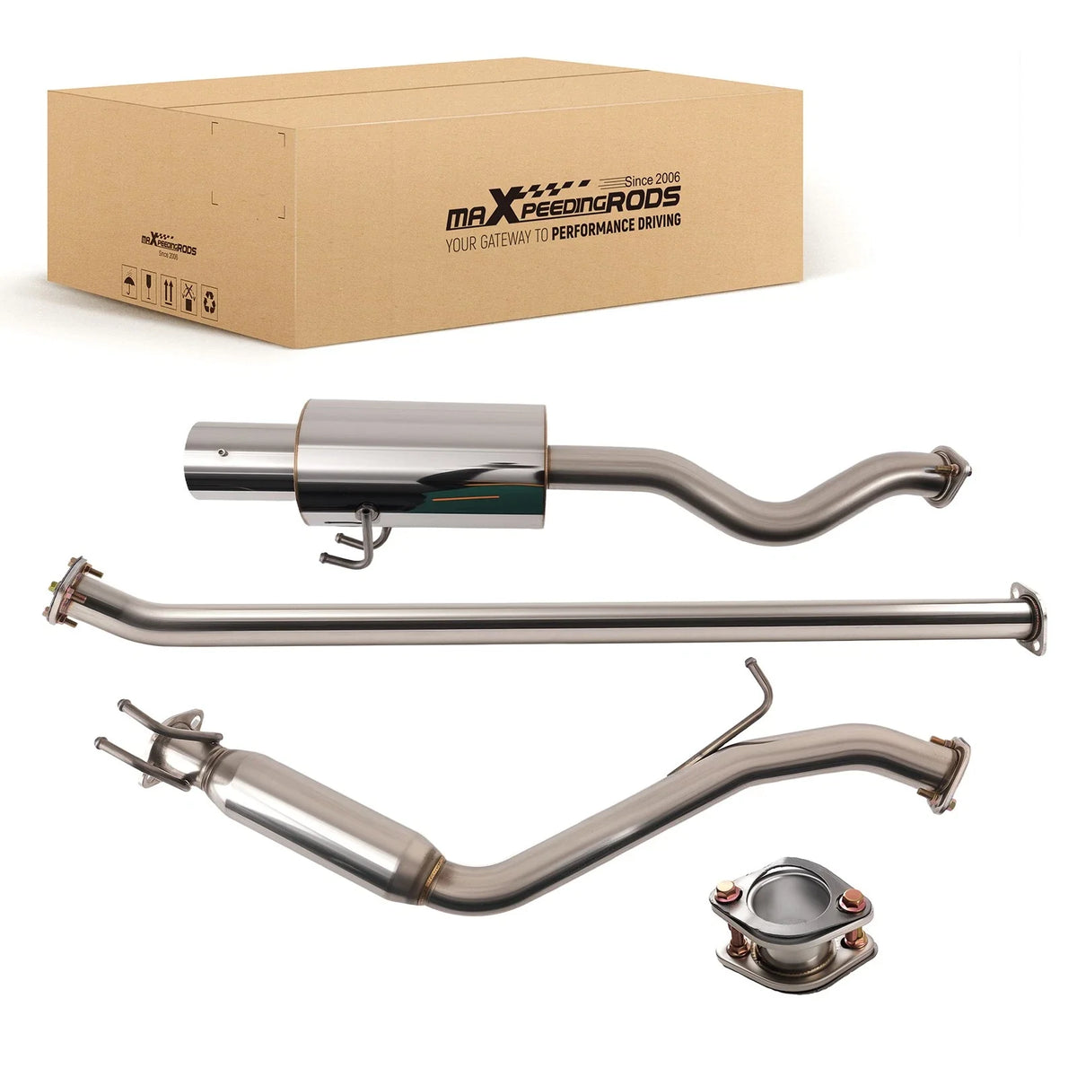4" Muffler Tip Catback Exhaust for Honda Civic (2006–2011)