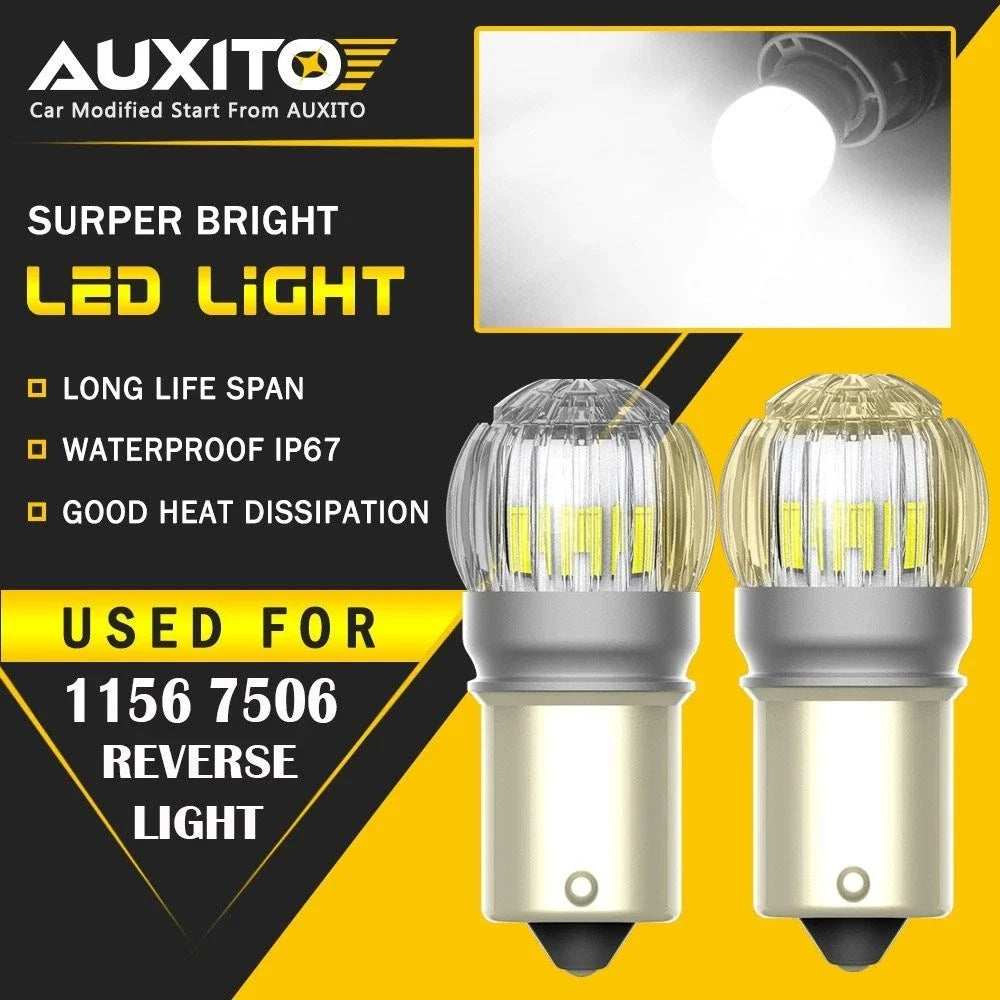 2X AUXITO 1156 LED Reverse Backup Light for (6000K)