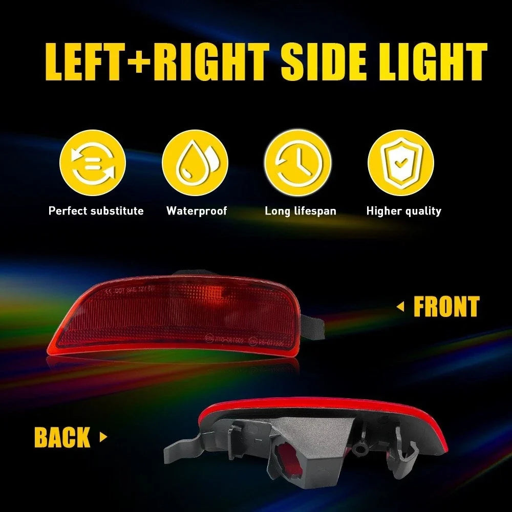 Set of 4 Amber Red Lens Marker Lights for Mazda MX-5 Miata 2016-2023