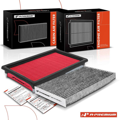 2 Engine & Activated Carbon Cabin Air Filters for Nissan Cube (2009–2014)
