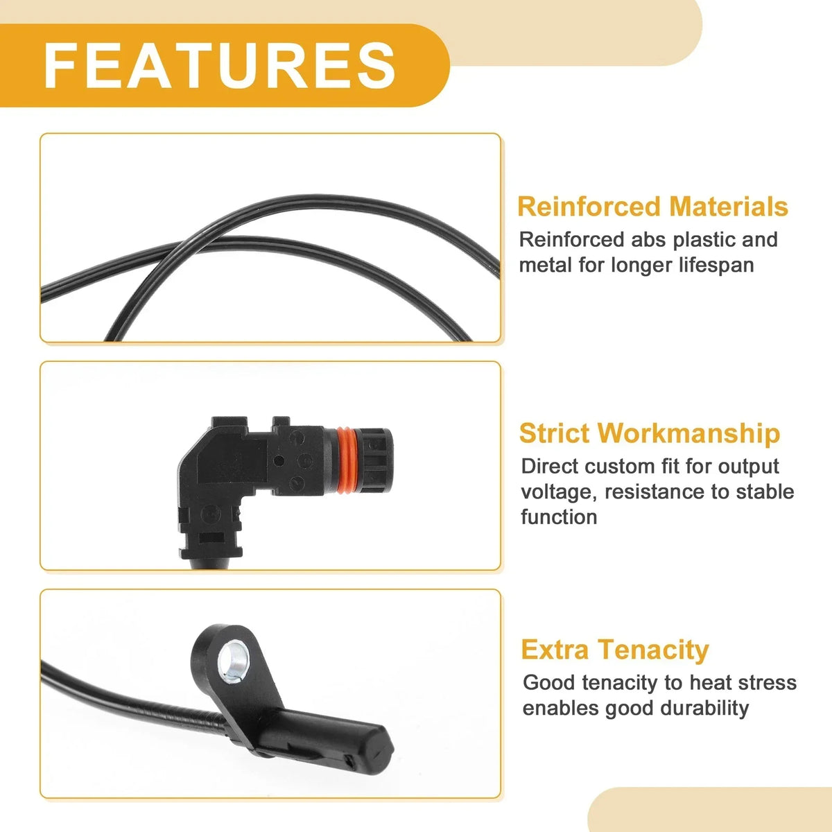 Wheel Speed Sensor ABS for Mercedes-Benz C63 AMG 2008-2015