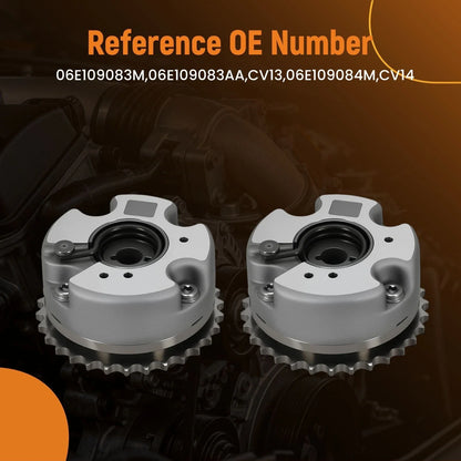2X Camshaft Gear VVT Actuator for Audi S4/S5 3.0L (2010–2012) 06E109083AA