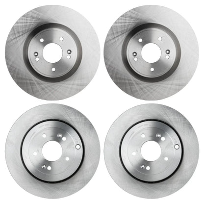 Front & Rear Disc Brake Rotors for 2010-2016 Hyundai Genesis Coupe