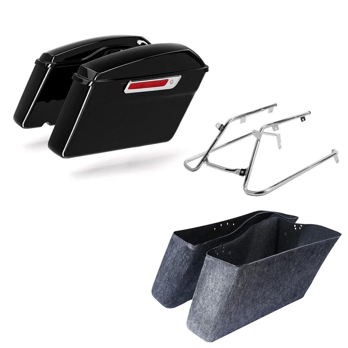 Hard Saddlebags & Conversion Brackets for Harley Fat Boy Breakout (2018–2025)